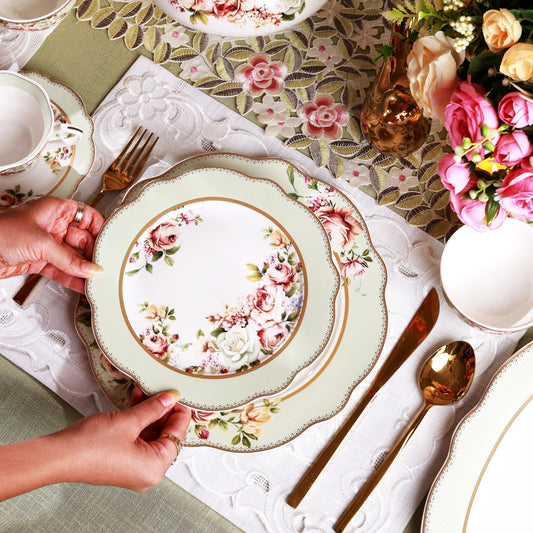 Pistachio Green 51 Pcs Dinner Set