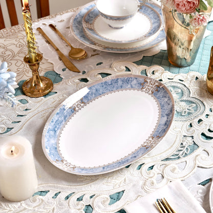 Majestique Blue 37 Pcs Dinner Set