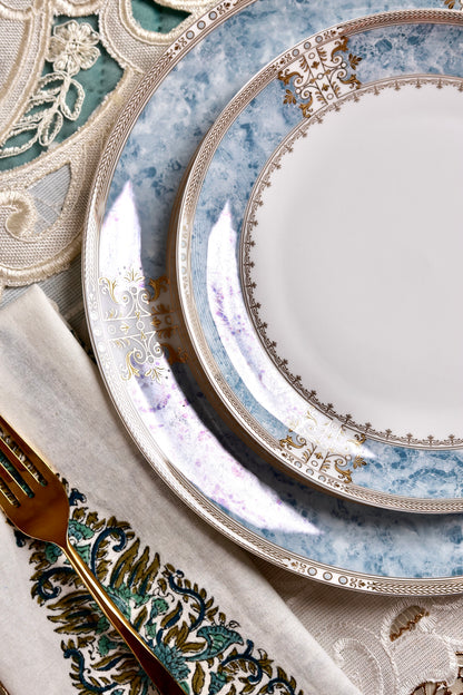 Majestique Blue 37 Pcs Dinner Set