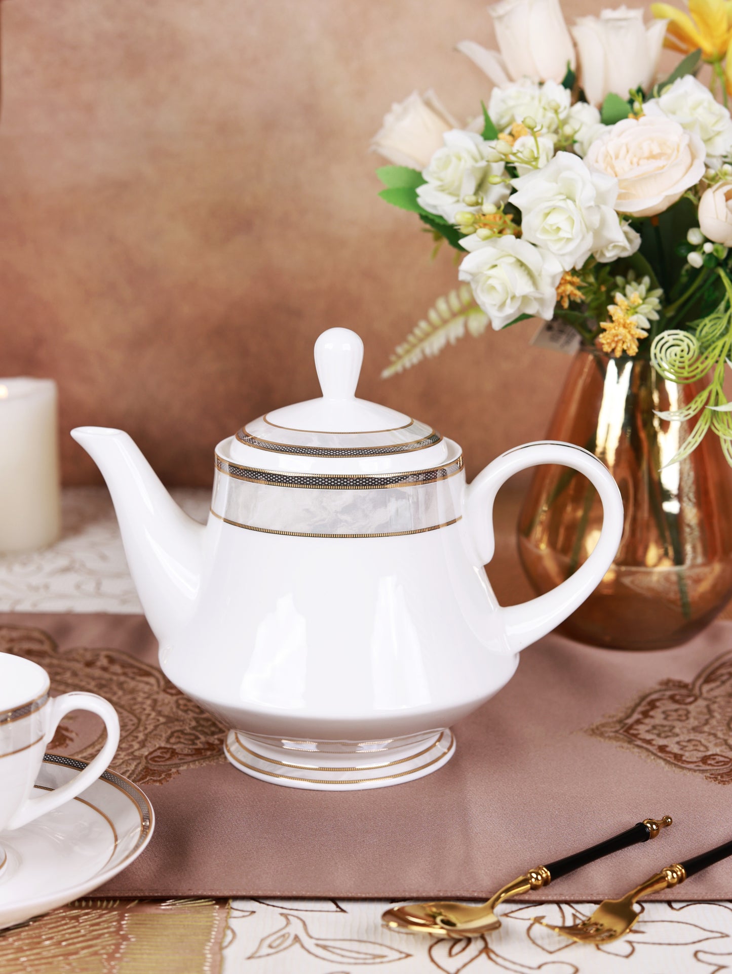 Oyster Pearl 15 Pcs Tea Set