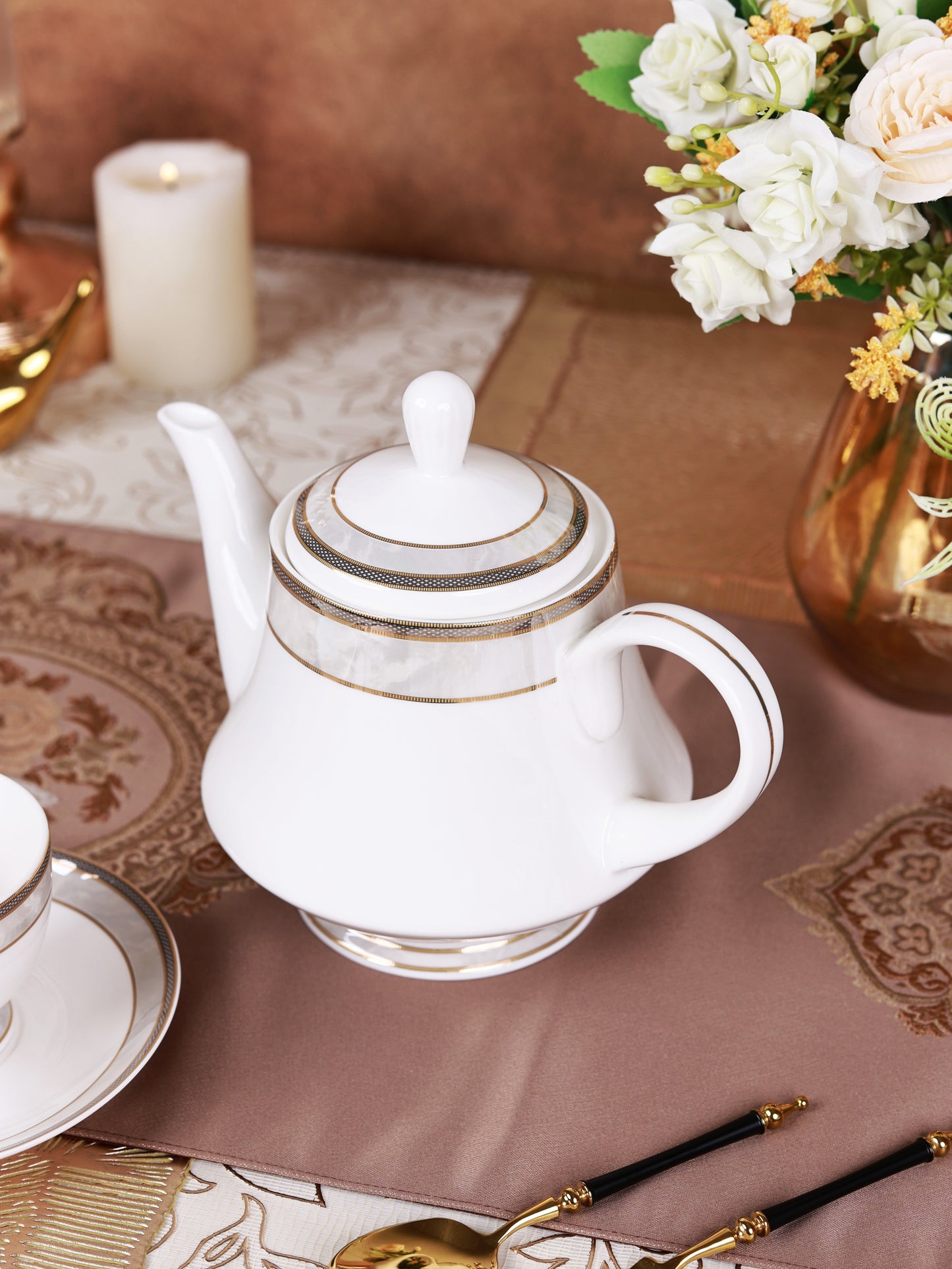 Oyster Pearl 15 Pcs Tea Set