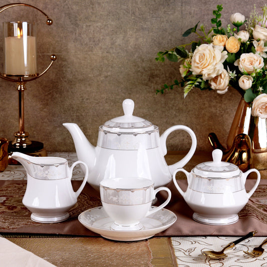 Parisian Gold 15 Pcs Tea Set