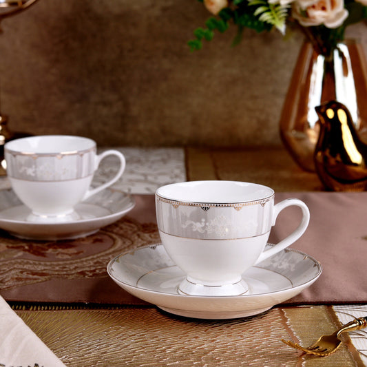 Parisian Gold Cup and Saucer Set (6 Cups and 6 Saucers)