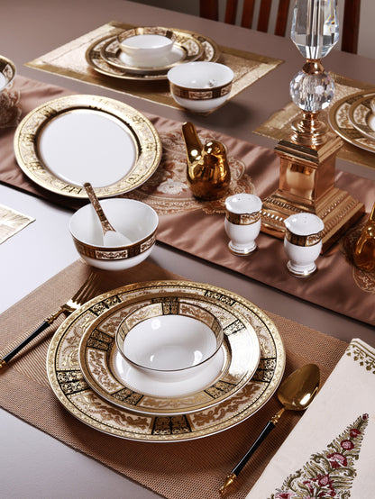 Chateau d'Or 36 Pcs Dinner Set (Palace Collection, 24K Embossed Gold)