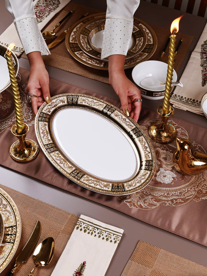 Chateau d'Or 36 Pcs Dinner Set (Palace Collection, 24K Embossed Gold)