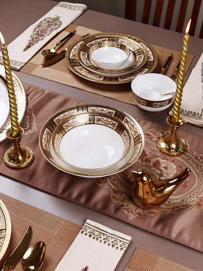 Chateau d'Or 36 Pcs Dinner Set (Palace Collection, 24K Embossed Gold)