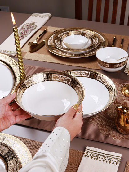 Chateau d'Or 36 Pcs Dinner Set (Palace Collection, 24K Embossed Gold)