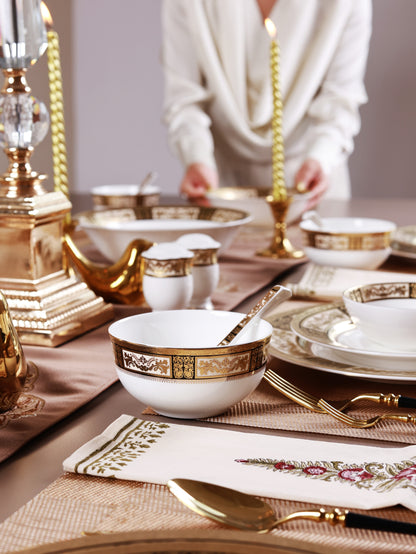Chateau d'Or 36 Pcs Dinner Set (Palace Collection, 24K Embossed Gold)