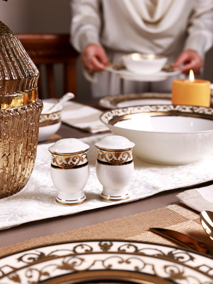 Gilded Realm 36 Pcs Dinner Set (Palace Collection, 24K Embossed Gold)