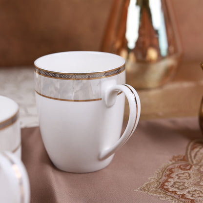 Oyster Pearl Coffee Mugs (Set of 2, 300 ML)