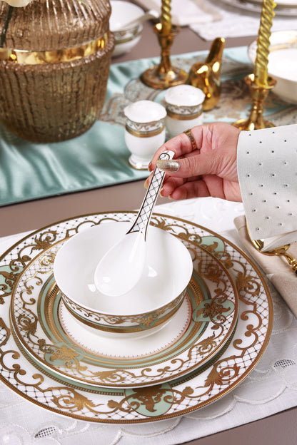 Palace Verde 36 Pcs Dinner Set (Palace Collection, 24K Embossed Gold)