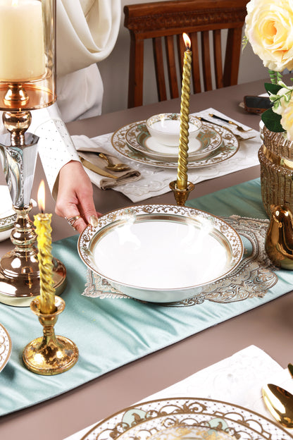 Palace Verde 36 Pcs Dinner Set (Palace Collection, 24K Embossed Gold)