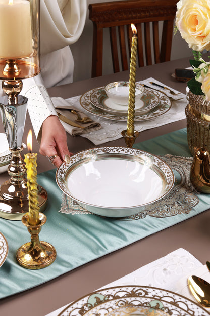 Palace Verde 36 Pcs Dinner Set (Palace Collection, 24K Embossed Gold)