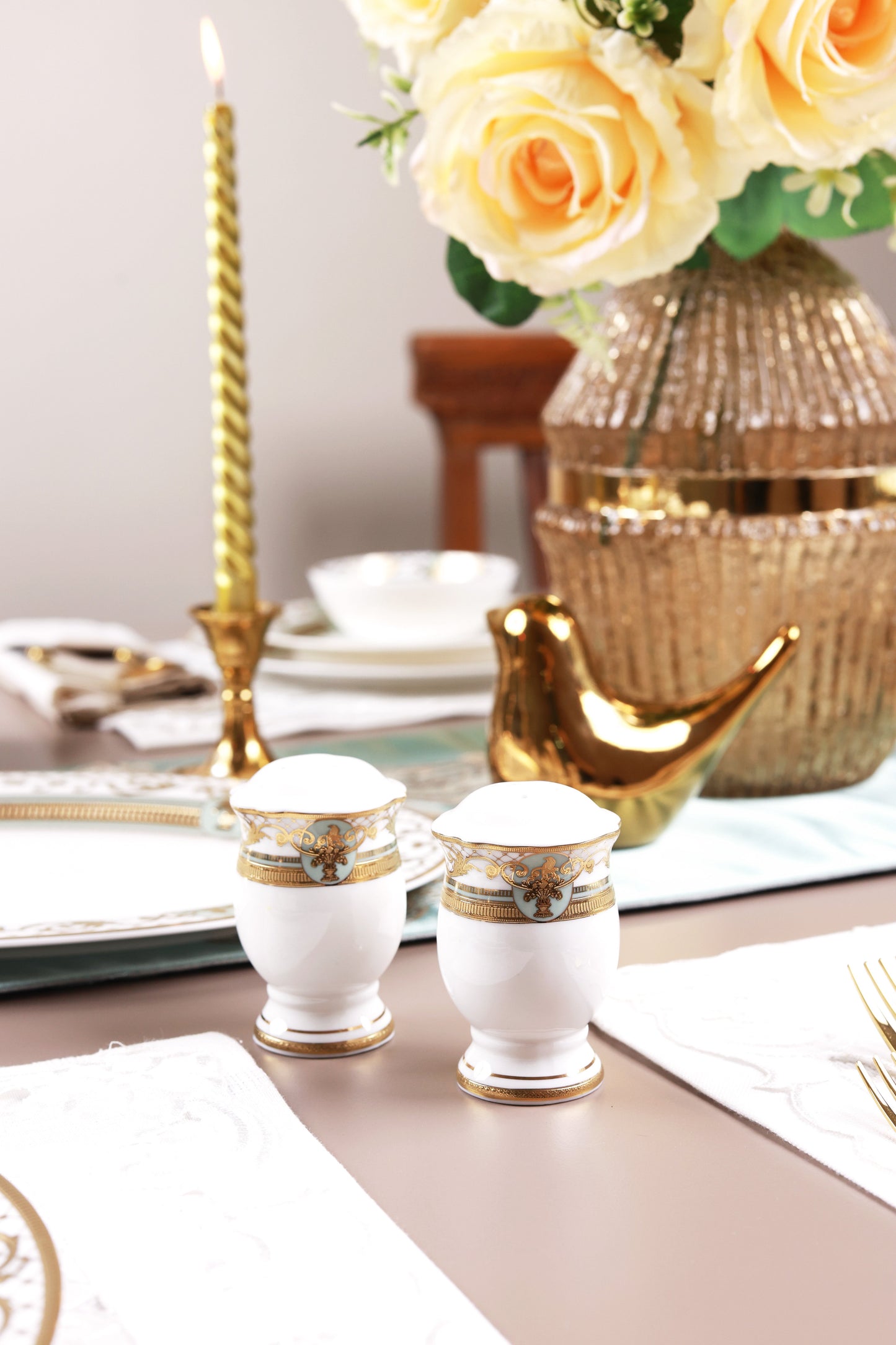 Palace Verde 36 Pcs Dinner Set (Palace Collection, 24K Embossed Gold)