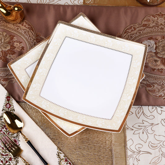 Crème Gold Serving Platter (Set of 2)