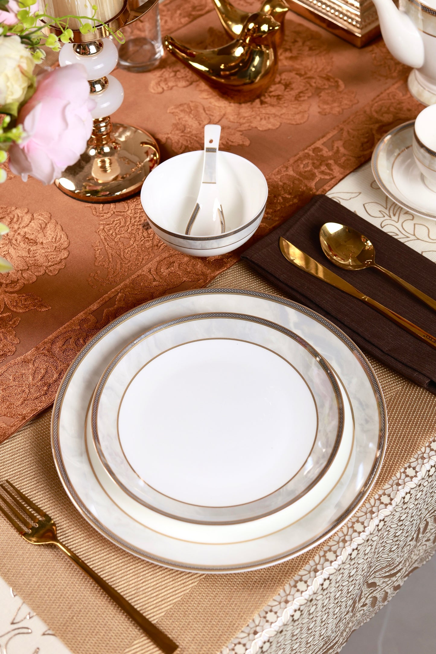 Oyster Pearl 37 Pcs Dinner Set