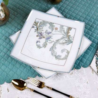 Oriental Blume Serving Platter (Set of 2)