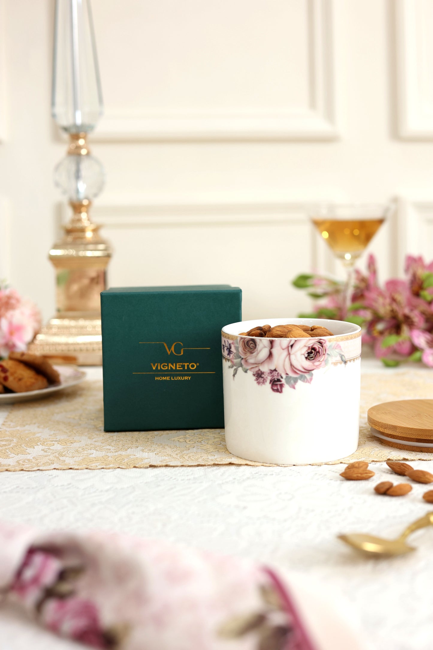 Rose Garden Canister (1 Pc)