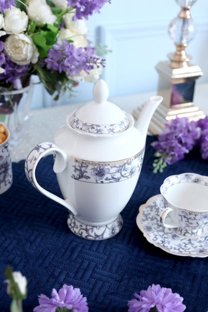 Royal Blue 15 Pcs Tea Set (Vintage Collection)