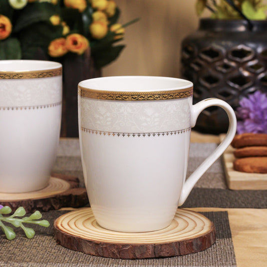 Crème Gold Coffee Mugs (Set of 2, 300 ML) - Vigneto