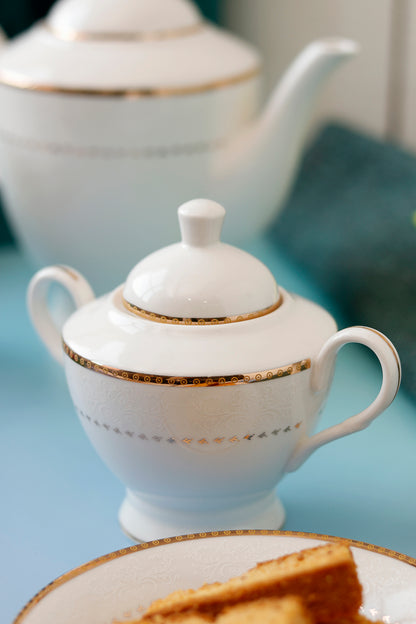 Ivory Gold 15 Pcs Tea Set - Vigneto